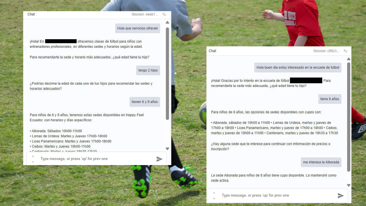 Bot Escuela de Fútbol (WhatsApp)